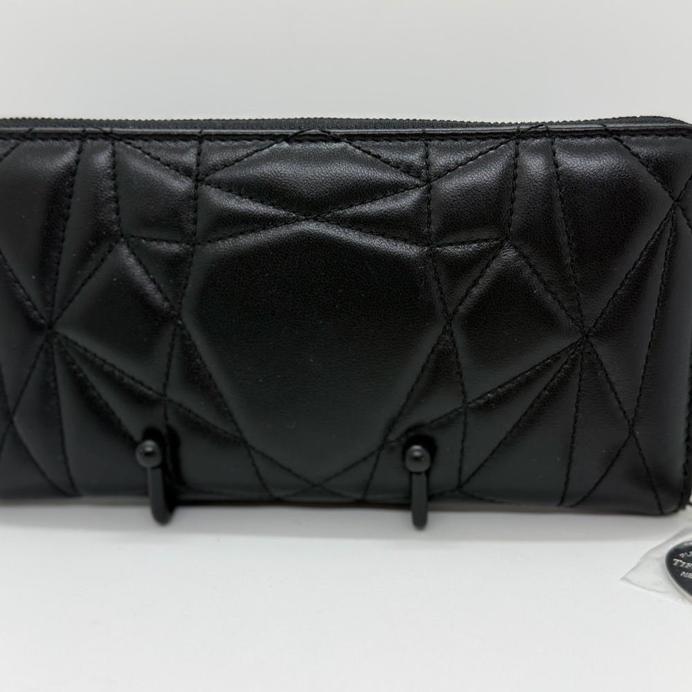 Tiffany & Co Black Quilted Women's Wallet with Dustbag